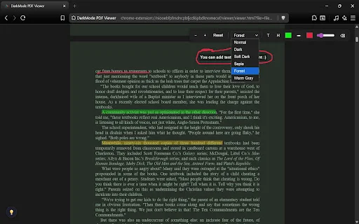 Eclipse PDF – โปรแกรมอ่าน PDF โหมดมืดและจดบันทึกฟรีสำหรับ Chrome - Screenshot 3