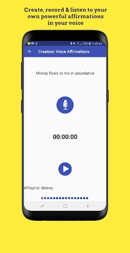 ดาวน์โหลด Creation – Voice Affirmations ล่าสุด – สร้างคำยืนยันพลังบวกด้วยเสียงคุณ - Screenshot 3