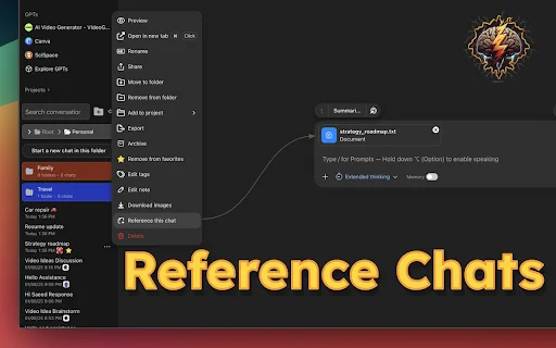 ดาวน์โหลด Superpower Chat – ตัวช่วยจัดการ ChatGPT เพิ่มประสิทธิภาพฟรี - Screenshot 2