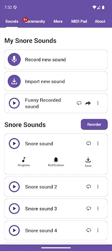 ดาวน์โหลด Snore Sounds ล่าสุด – เสียงกรนช่วยกล่อมคุณนอนหลับฟรี - Screenshot 1