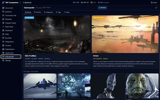 ดาวน์โหลด RSI Companion ล่าสุด – ตัวช่วยจัดการข้อมูล Star Citizen ฟรี - Screenshot 3
