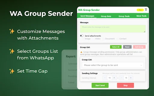 ดาวน์โหลด WAWebSender ล่าสุด – ส่งข้อความ WhatsApp จำนวนมากฟรี - Screenshot 2