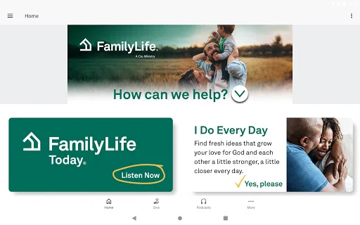 ดาวน์โหลดแอป FamilyLife® ล่าสุด – พอดแคสต์และบทความพัฒนาความสัมพันธ์ ฟรี - Screenshot 7