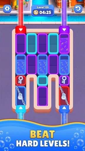 ดาวน์โหลด Flow Out – Watery Factory ล่าสุด – เกมพัซเซิลคัดแยกสี ฟรี - Screenshot 6