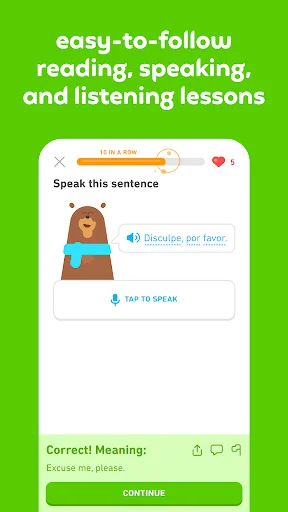 ดาวน์โหลด Duolingo ล่าสุด – เรียนภาษา คณิตศาสตร์ และหมากรุก ฟรี - Screenshot 5