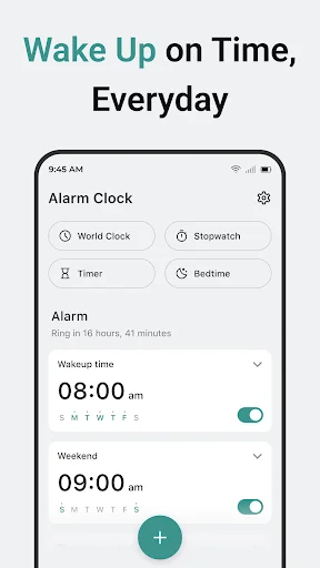 ดาวน์โหลด Alarm Clock ล่าสุด – นาฬิกาปลุกอัจฉริยะพร้อมตัวจับเวลา ฟรี - Screenshot 1
