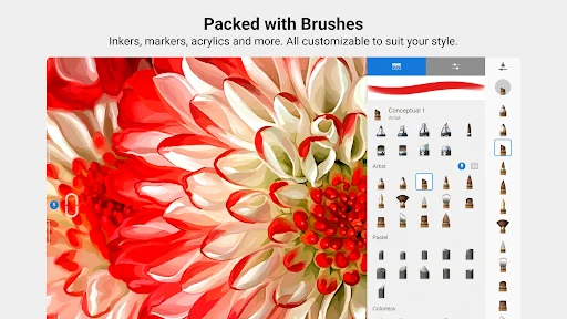 ดาวน์โหลด Sketchbook เวอร์ชันล่าสุด – วาดรูปและระบายสีฟรีบนมือถือ - Screenshot 9