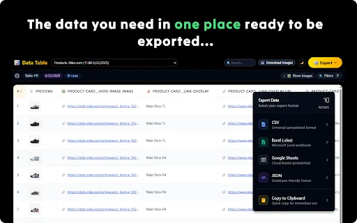 Ultimate Web Scraper: ดึงข้อมูลจากเว็บไซต์ง่ายๆ ในคลิกเดียว - Screenshot 4
