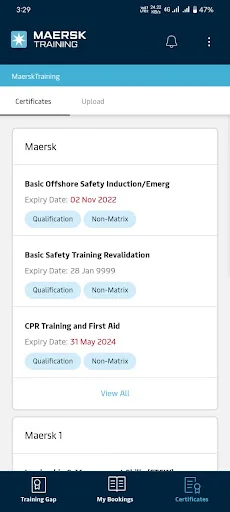 ดาวน์โหลด Maersk Training TMS ล่าสุด – จัดการการฝึกอบรมของคุณได้ง่ายๆ - Screenshot 7