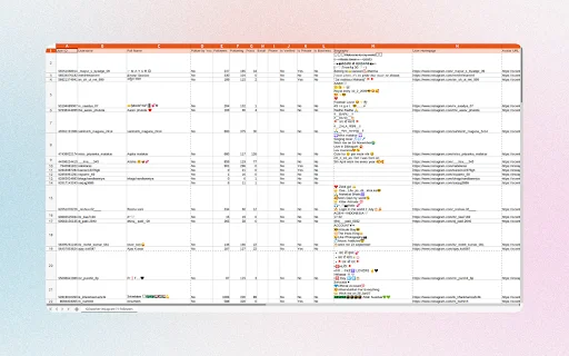 IExporter ส่งออกรายชื่อผู้ติดตาม Instagram เป็น Excel ง่ายๆ ฟรี - Screenshot 3