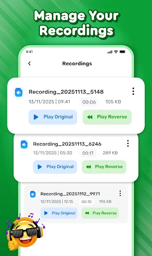 ดาวน์โหลด Reverse Play : Sing Challenge ล่าสุด – ร้องเพลงย้อนกลับฟรี - Screenshot 5