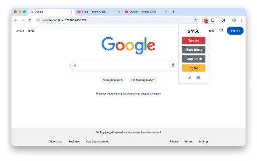 ดาวน์โหลด Tomato Clock – ส่วนขยาย Pomodoro Timer ช่วยเพิ่มสมาธิในการทำงานฟรี - Screenshot 1