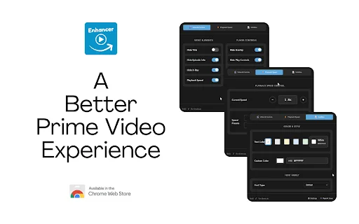 ดาวน์โหลด Prime Video Enhancer ล่าสุด – ปรับแต่งประสบการณ์รับชมให้คมชัด - Screenshot 1