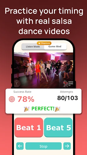 ดาวน์โหลด Dancetime – Salsa Beat Finder ล่าสุด – ค้นหาจังหวะเพลงเต้นรำฟรี - Screenshot 5