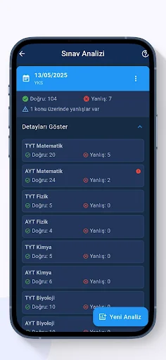 ดาวน์โหลด Sınav Yardımcın: YKS KPSS DGS ล่าสุด – ตัวช่วยเตรียมสอบฟรี - Screenshot 7
