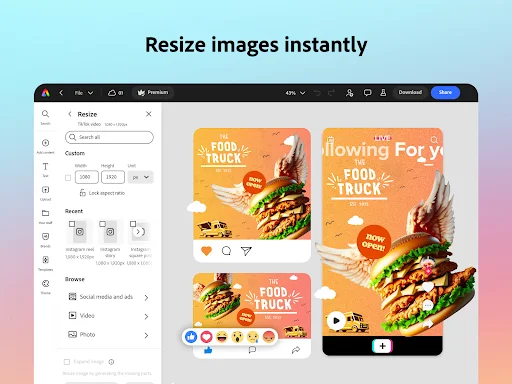 ดาวน์โหลด Adobe Express ล่าสุด – แอปแต่งรูปและวิดีโอ AI มือโปร - Screenshot 16