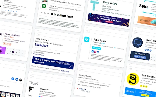 ดาวน์โหลด WiseStamp Chrome Extension – สร้างลายเซ็นอีเมลแบบมืออาชีพ - Screenshot 1