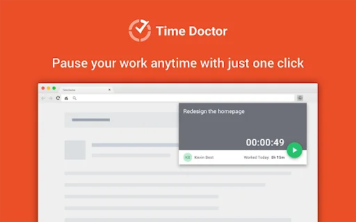 ดาวน์โหลด Time Doctor Chrome Extension ล่าสุด – ติดตามเวลาทำงานฟรี - Screenshot 3