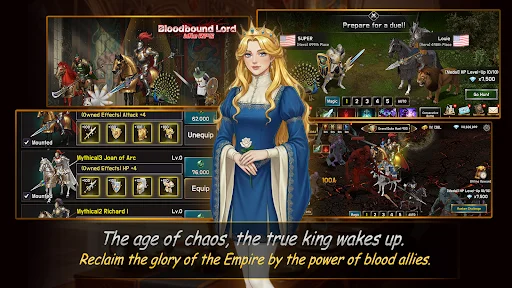 ดาวน์โหลด Bloodbound Lord : Idle RPG ล่าสุด – เกมวางแผนสวมบทบาทฟรี - Screenshot 4