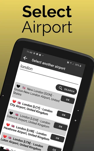 ดาวน์โหลดแอป Baltimore Airport BWI – เช็คตารางเที่ยวบินเรียลไทม์ - Screenshot 15