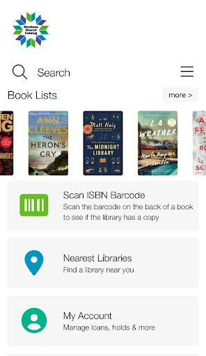 ดาวน์โหลด Montana Shared Catalog ล่าสุด – เข้าถึงห้องสมุดผ่าน Android ฟรี - Screenshot 1