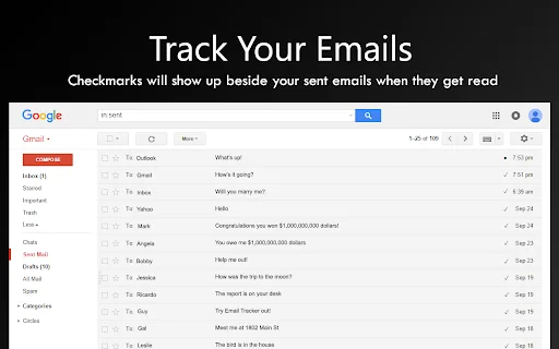 ดาวน์โหลด Email Tracker ฟรี – ติดตามอีเมลและป้องกันการติดตามแบบเรียลไทม์ - Screenshot 1