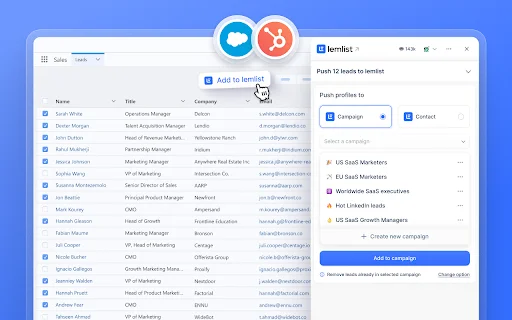 ดาวน์โหลด lemlist Chrome Extension ล่าสุด – จัดการ CRM และอีเมลได้ง่ายขึ้น - Screenshot 2
