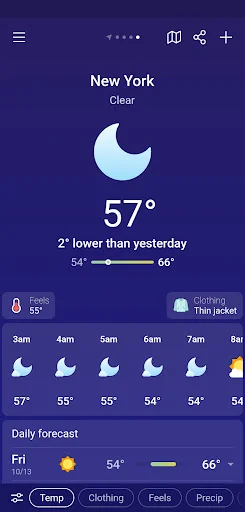 ดาวน์โหลด Weather & Clima ล่าสุด – พยากรณ์อากาศแม่นยำ ใช้งานง่ายฟรี - Screenshot 13