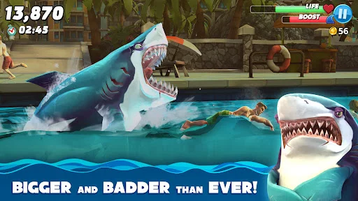 ดาวน์โหลด Hungry Shark World ล่าสุด – เกมฉลามสุดมันส์ เล่นฟรีบนมือถือ - Screenshot 1