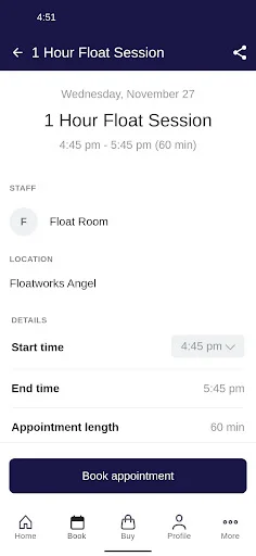 ดาวน์โหลด Floatworks แอปจองบริการ Floating Therapy ง่ายๆ บนมือถือ - Screenshot 3