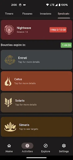ดาวน์โหลด Cephalon Navis สำหรับ Warframe – ติดตามข้อมูลอัปเดตล่าสุดฟรี - Screenshot 6