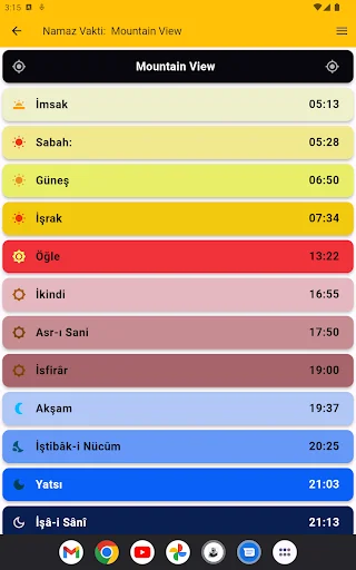 ดาวน์โหลด Türkiye Takvimi • Namaz Vakti ล่าสุด – เวลาละหมาดและทิศกิบละ - Screenshot 9