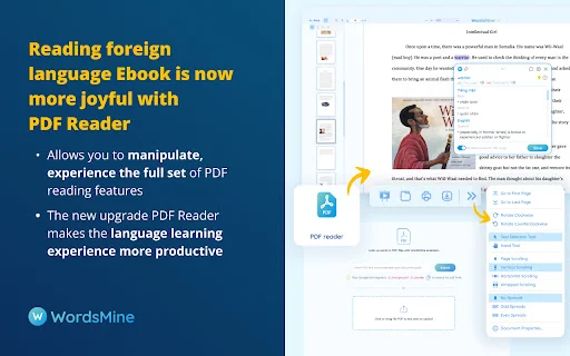 ดาวน์โหลด WordsMine ส่วนขยายช่วยจำคำศัพท์และแปลภาษาได้ทันทีฟรี - Screenshot 2