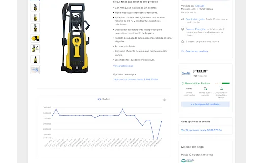 ดาวน์โหลด MercadoToolkit – เครื่องมือช่วยขายและวิเคราะห์ราคาบน MercadoLibre - Screenshot 3