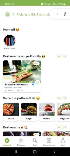ดาวน์โหลด Foodify.ro ล่าสุด – แอปสั่งอาหารยอดนิยมใน Valcea ฟรี - Screenshot 2