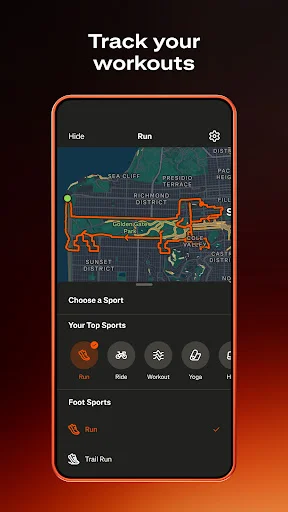 ดาวน์โหลด Strava: ติดตามการวิ่งและปั่นจักรยาน – แอปฟิตเนสยอดนิยม - Screenshot 1