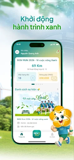 ดาวน์โหลด BIDV Run Plus เวอร์ชันล่าสุด – แอปวิ่งการกุศลฟรี - Screenshot 4
