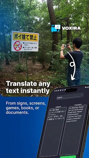 ดาวน์โหลด Voxira ล่าสุด – แปลเสียงแบบเรียลไทม์ฟรีทันที - Screenshot 1