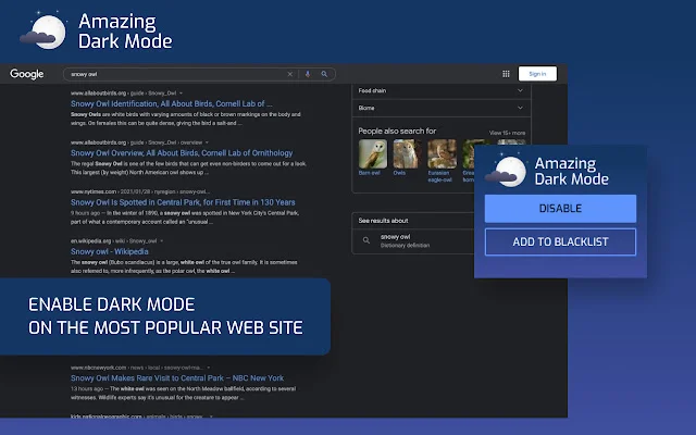 ดาวน์โหลด Amazing Dark Mode ล่าสุด – เปิดโหมดมืดทุกเว็บไซต์ฟรี - Screenshot 1