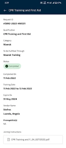 ดาวน์โหลด Maersk Training TMS ล่าสุด – จัดการการฝึกอบรมของคุณได้ง่ายๆ - Screenshot 6