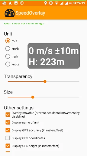 ดาวน์โหลด Speed Overlay ล่าสุด – มาตรวัดความเร็วบนหน้าจอ ฟรี - Screenshot 6