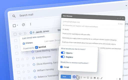 ดาวน์โหลด lemlist Chrome Extension ล่าสุด – จัดการ CRM และอีเมลได้ง่ายขึ้น - Screenshot 5