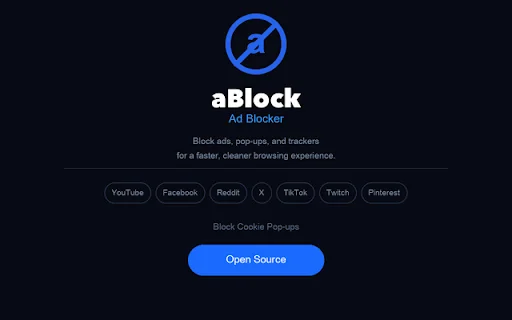ดาวน์โหลด aBlock – ส่วนขยายบล็อกโฆษณาและตัวติดตาม ฟรีล่าสุด - Screenshot 4