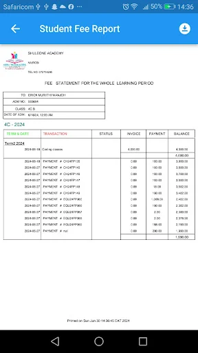 ดาวน์โหลด ShuleOne ล่าสุด – แอปพลิเคชันเพื่อการศึกษาสำหรับผู้ปกครองและนักเรียน - Screenshot 4