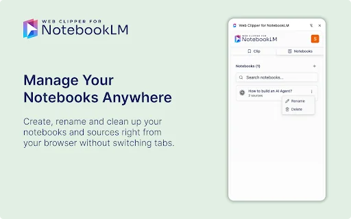 ดาวน์โหลด Web Clipper for NotebookLM – บันทึก YouTube และเว็บเข้า NotebookLM ได้ทันที - Screenshot 3