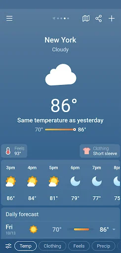 ดาวน์โหลด Weather & Clima ล่าสุด – พยากรณ์อากาศแม่นยำ ใช้งานง่ายฟรี - Screenshot 11