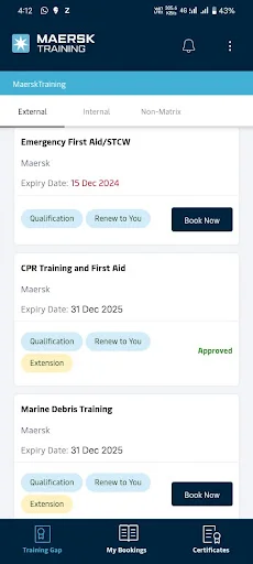 ดาวน์โหลด Maersk Training TMS ล่าสุด – จัดการการฝึกอบรมของคุณได้ง่ายๆ - Screenshot 3