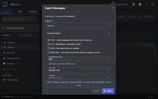 ดาวน์โหลด Discrub ล่าสุด – เครื่องมือจัดการข้อความ Discord ฟรี - Screenshot 2