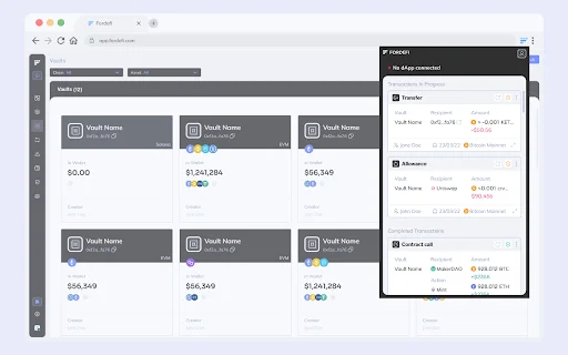 ดาวน์โหลด Fordefi ส่วนขยายกระเป๋าเงิน DeFi ระดับสถาบันล่าสุด - Screenshot 1