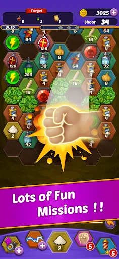 ดาวน์โหลด Shoot The Monster ล่าสุด – เกมพัซเซิล 2048 สุดมันส์ โหลดฟรี - Screenshot 3